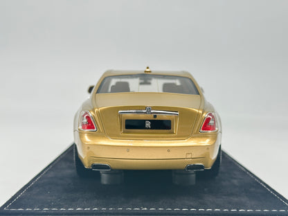 HH Model 1/18 Rolls-Royce Ghost Gold Limited Edition Simulation Car Model