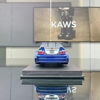 New Arrival DCN 1/18 BMW M3 GTR E46 Need for Speed Deluxe Edition Blue and White Price 168$