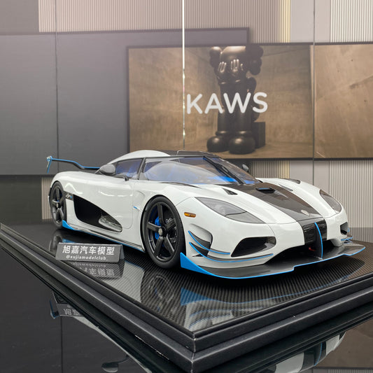 FRONTIART 1/8 Koenigsegg RS1 Pearl White Limited Edition Car Model Collection