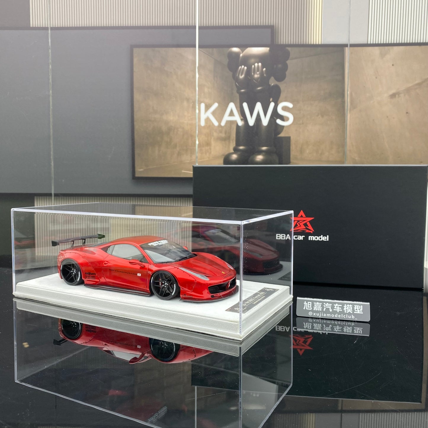 Ferrari 458 GT 1.0 Burgundy Edición Limitada Modelo BBA 1/18