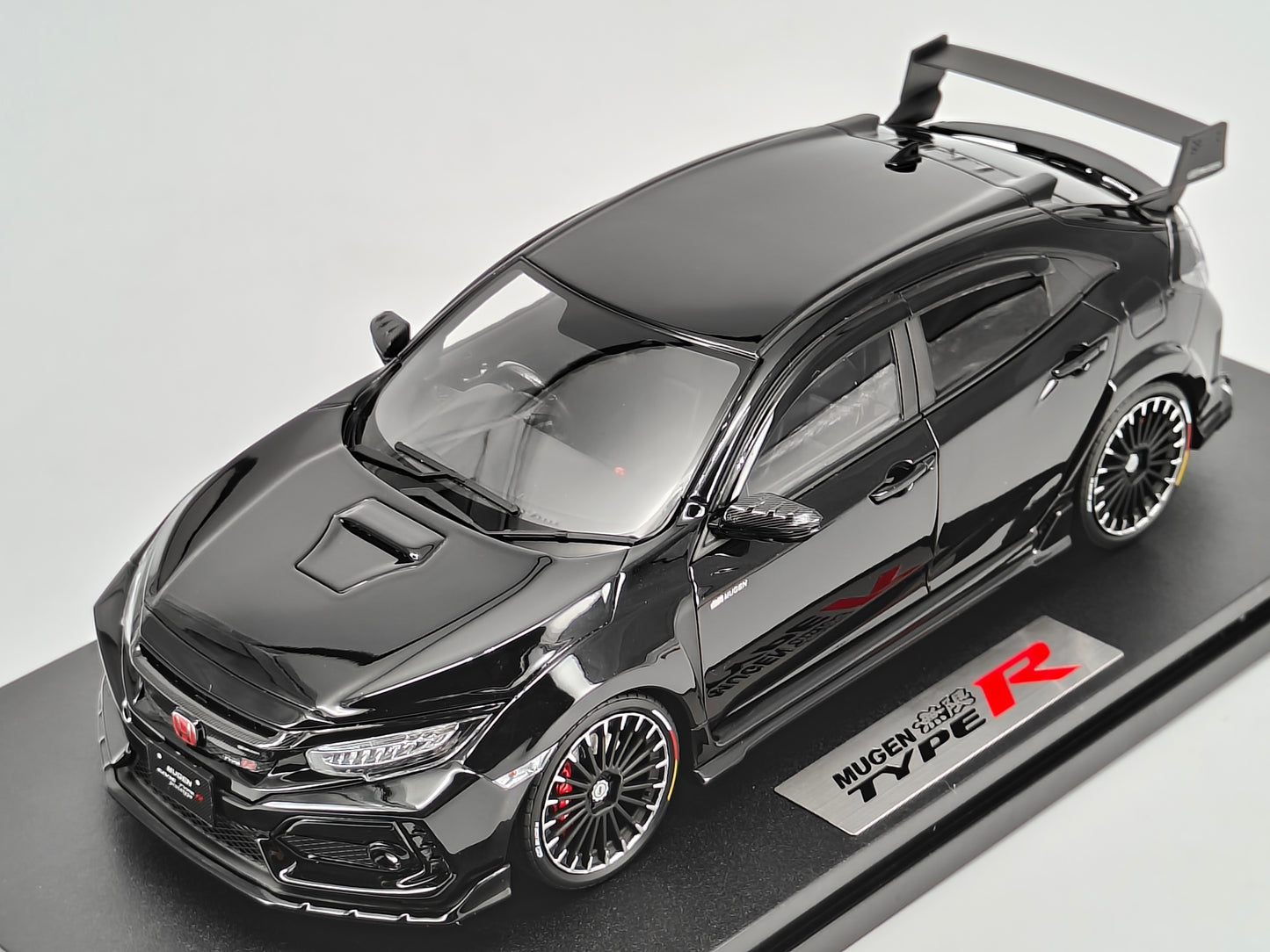 POPRACE 1/18 Honda FK8 Mugen Civic Type R Blue Birthday Gift Car Model
