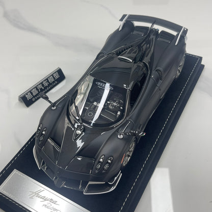 HH Model 1/18 Pagani Huayra Matte Black Carbon HH663