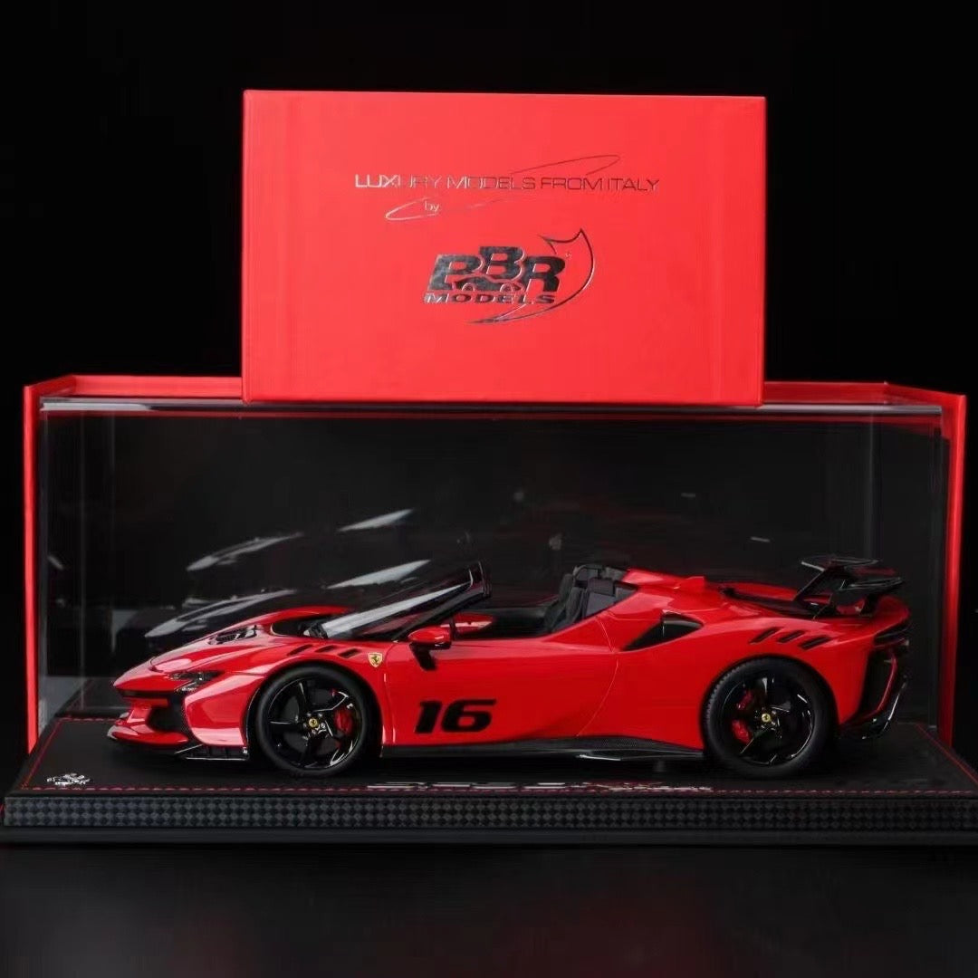 pre-sell BBR 1/18 Ferrari SF90 XX Spider Rosso Crosa standard red 16 simulation car model ornaments