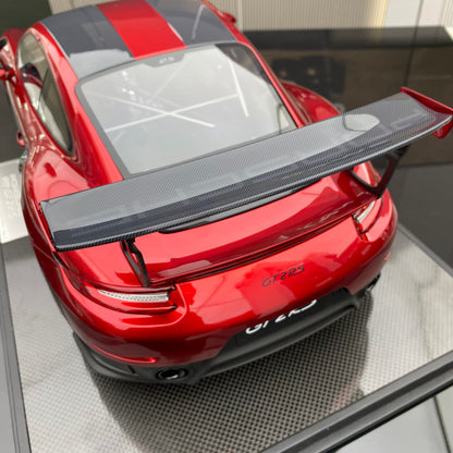 DM 1/8 Porsche 911 GT2RS trendy collectible ornaments simulation car model