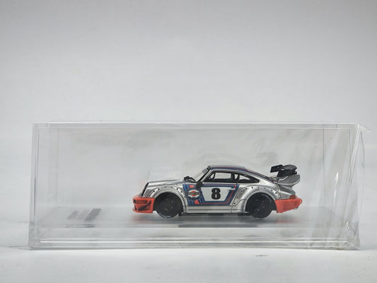 CM 1/64 Porsche RWB964 Martini No. 8 Simulation Car Model CM002