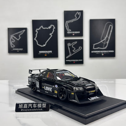 GT Spirit 1/18 Nissan Skyline GTR R34 LB - Super Silhouette Black Livery CLDC049