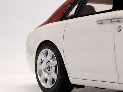 Kyosho 1/18 Rolls-Royce Ghost White and Red Simulation Car Ornaments