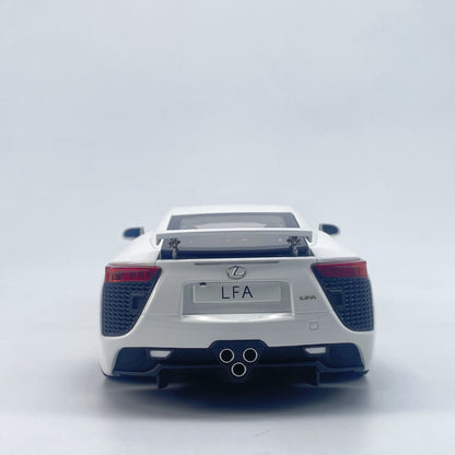 WELL 1/18 Lexus LFA white alloy simulation model car ornaments