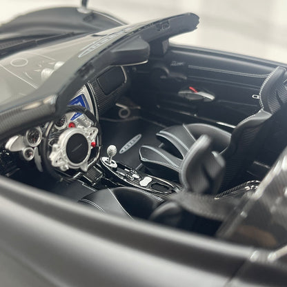 HH Model 1/18 Pagani Huayra Matte Black Carbon HH663