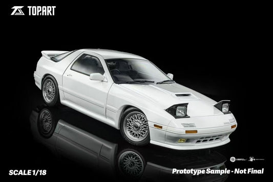 【Pre-sale 】TOPART 1/18 Mazda RX7 FC3S 1989 Alloy Full Open Car Model Ornaments