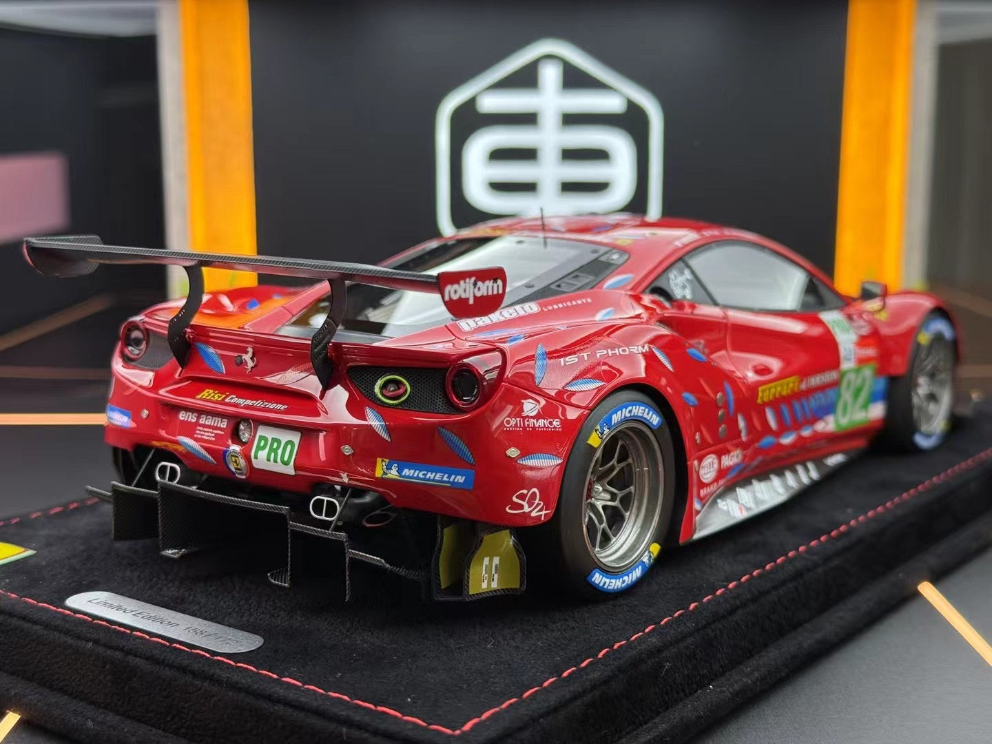 BBR 1:18 Ferrari 488 GTE LM GTE PRO Team Risi Le Mans 2020 - N. 82  158/172 DDJ020