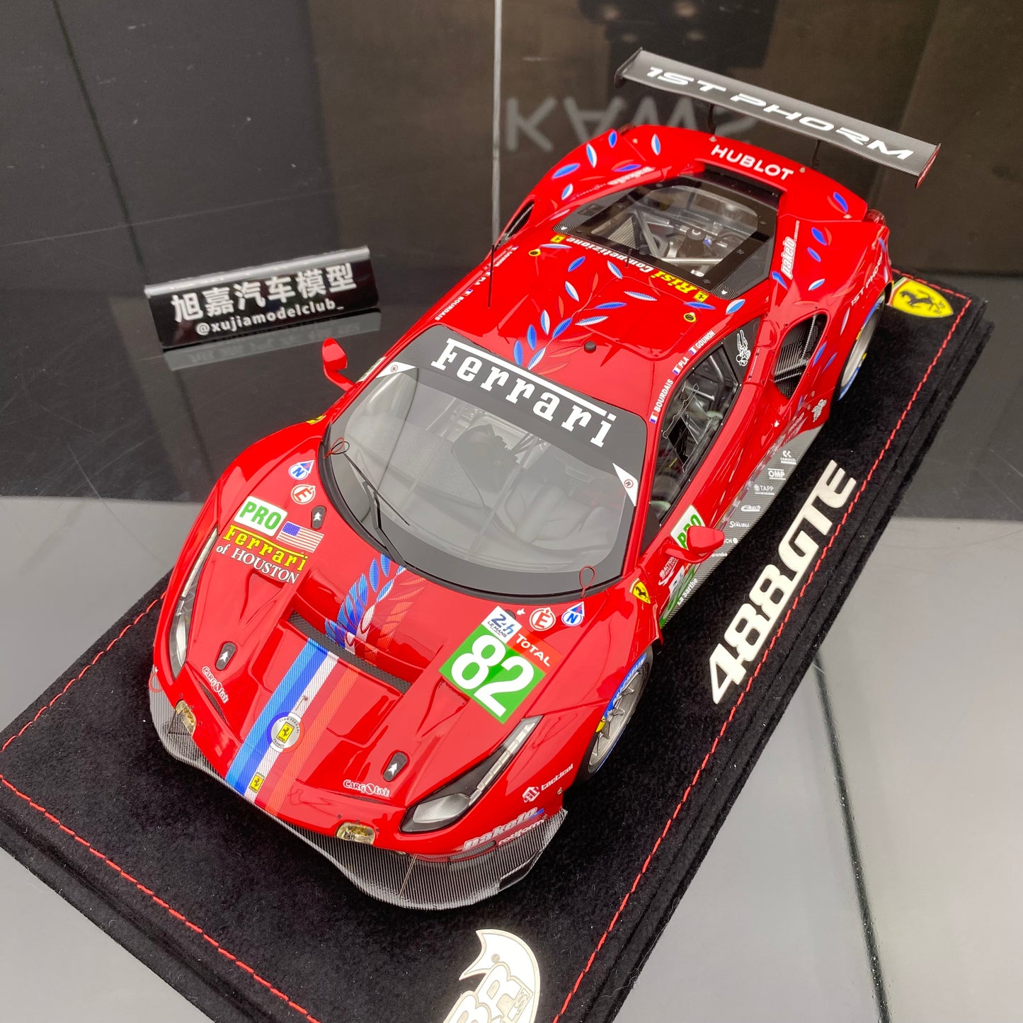 BBR 1/18 Ferrari 488 GTE LM GTE PRO Team Risi Le Mans 2020 - N. 82