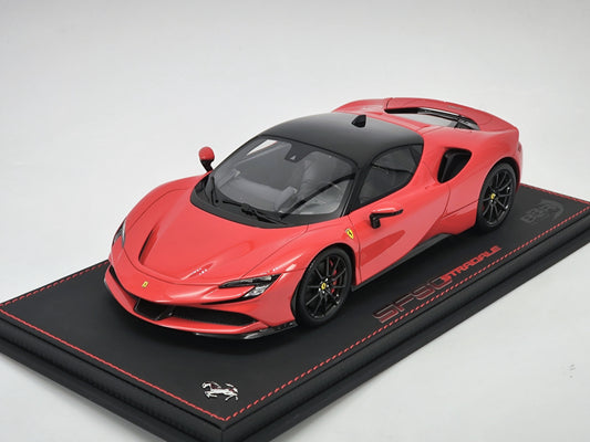 BBR 1/18 Ferrari SF90 Red Simulated Car Model