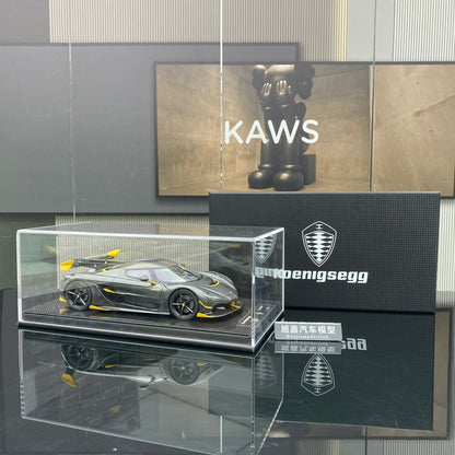 FRONTIART 1/18 Koenigsegg Jesko carbon gold simulated high-end car model
