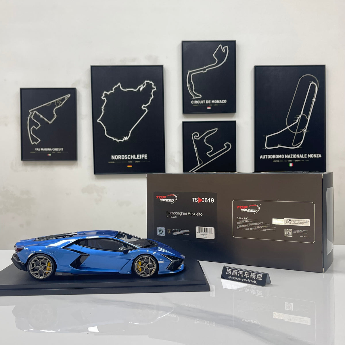 Topspeed 1/18 Lamborghini Revuelto (Blue) – TS0619
