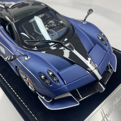 HH Model 1/18 Pagani Huayra – Matte Blue & Carbon Black (HH663)