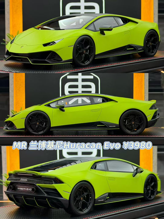 MR 1:18 Lamborghini Huracan Evo Fluo Capsule Verde Shock 24/49 DDJ079