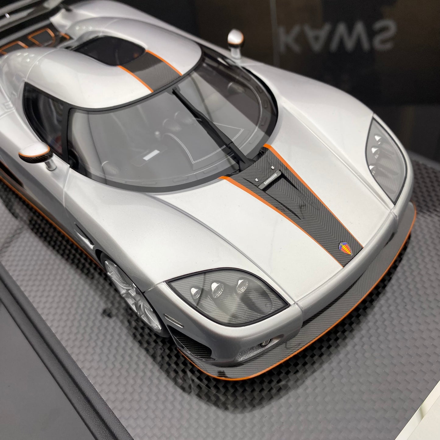 VMB 1/18 Koenigsegg CCX silver carbon fiber limited edition car model