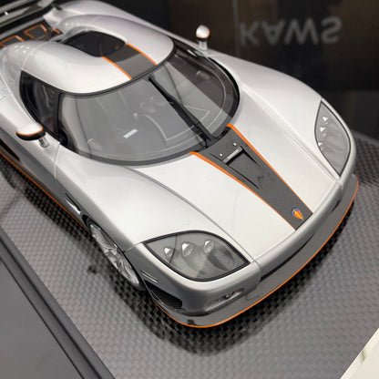 VMB 1/18 Koenigsegg CCX silver carbon fiber limited edition car model