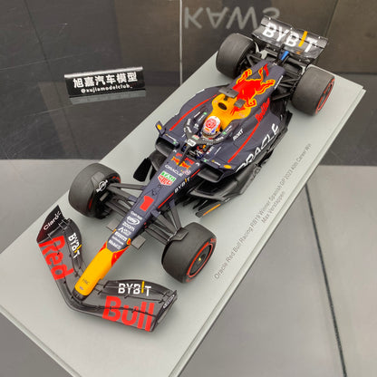 SPARK 1/18 Oracle F1 Team RB19 2023 Spanish Grand Prix Victory No. 1 Verstappen 40 career wins Red Bull Limited Edition car model