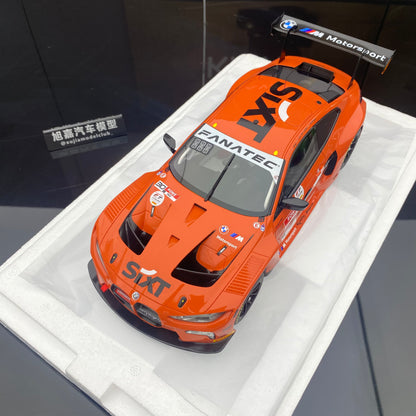 Topspeed 1/18 BMW M4 GT3 M4 GT3 BMW M Team WRT orange-red painting simulation car model ornaments