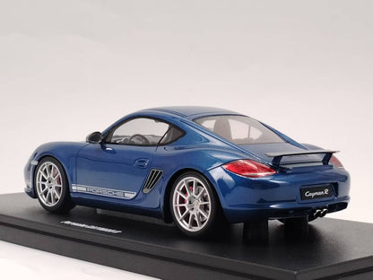 GT Spirit 1/18 Porsche CAYMAN R AQUA Metallic Blue Resin Model