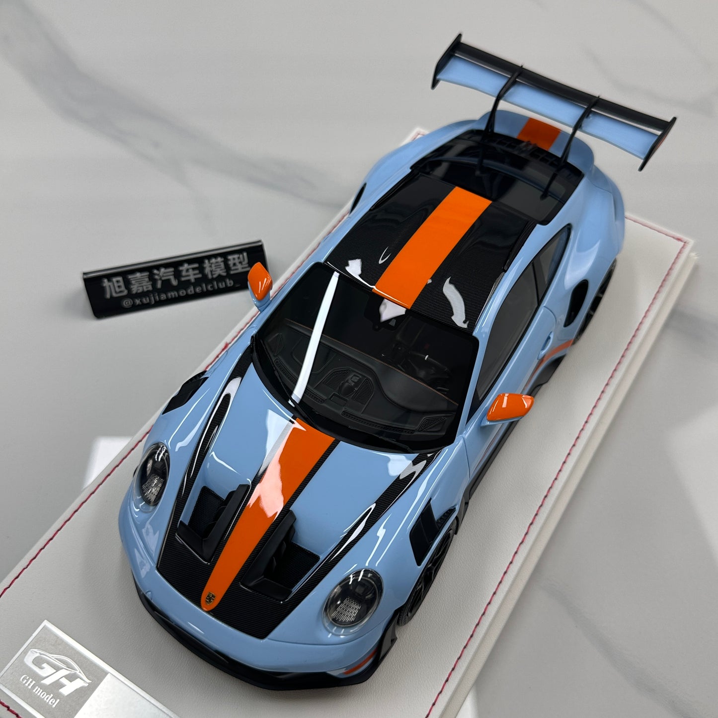 GH MODEL 1/18 Porsche 992 GT3RS Gulf Oil Limited Edition Model Car