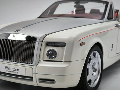 Kyosho 1/18 Rolls-Royce Phantom Drophead Coupe white alloy car model