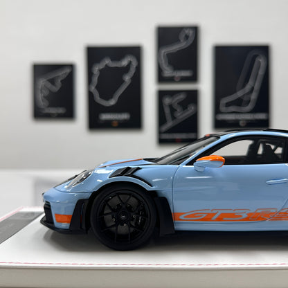 GH MODEL 1/18 Porsche 992 GT3RS Gulf Oil Limited Edition Model Car