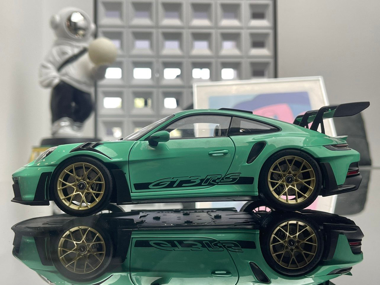 NOREV 1/18 Porsche 911 992 GT3RS alloy full-open simulation car model ornaments