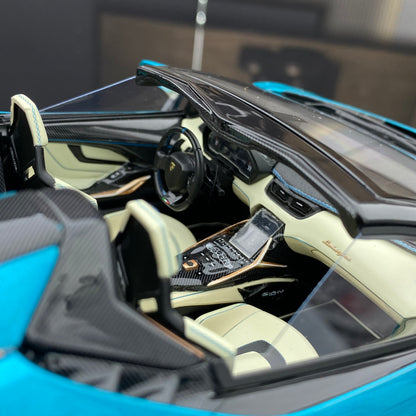 MR 1/18 Lamborghini Sian Roadster convertible limited edition simulation car model