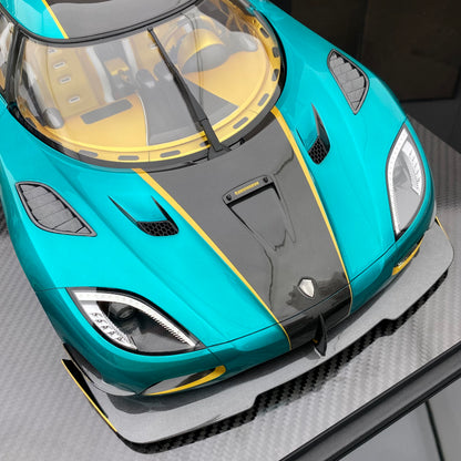 FRONTIART FA 1/8 Koenigsegg Agera RSR Ocean Blue Limited Edition Car Model Ornament