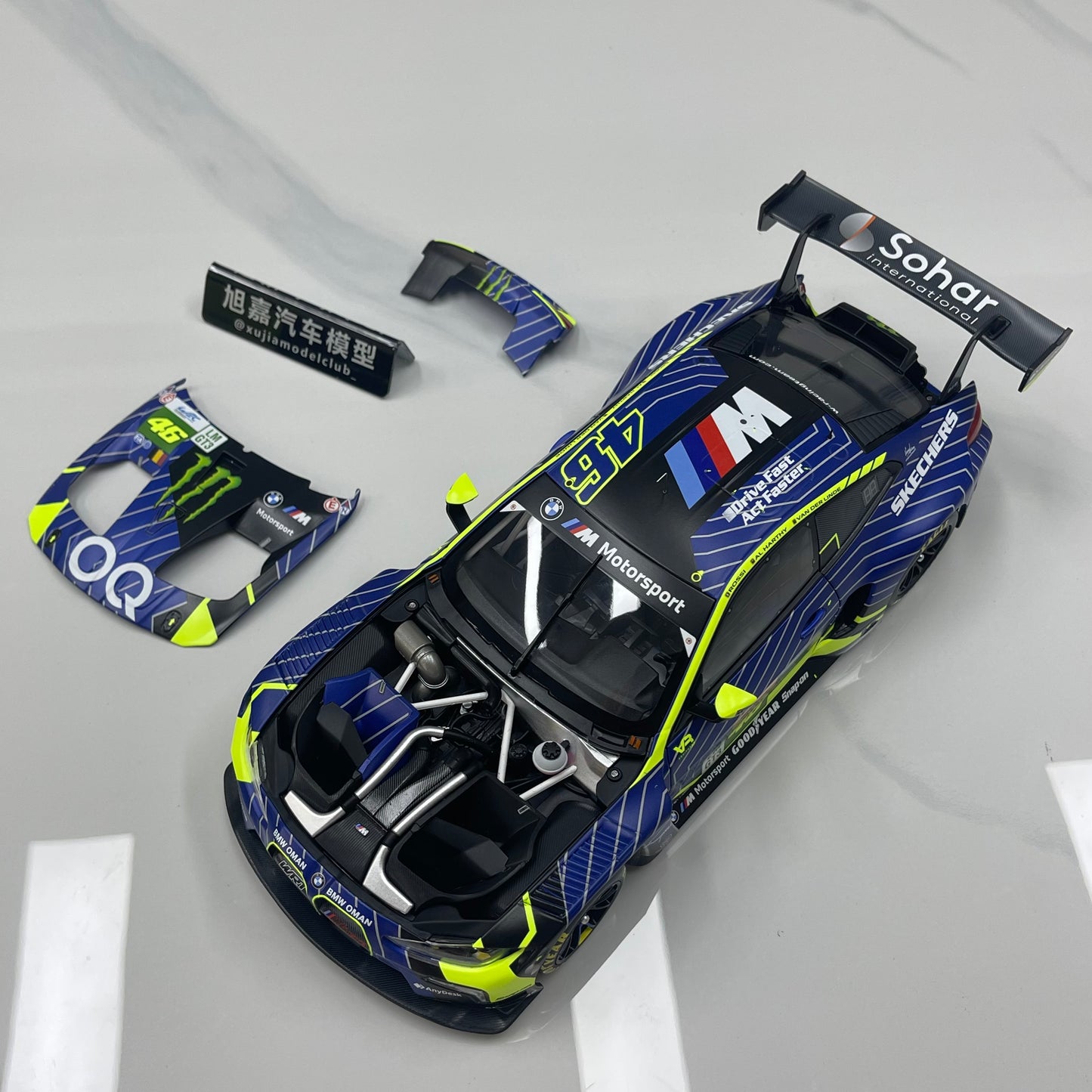 MINICHAMPS 1/18 BMW M4 GT3 EVO – TEAM WRT - 1812KM QATAR 2025 Blue Livery 110252146