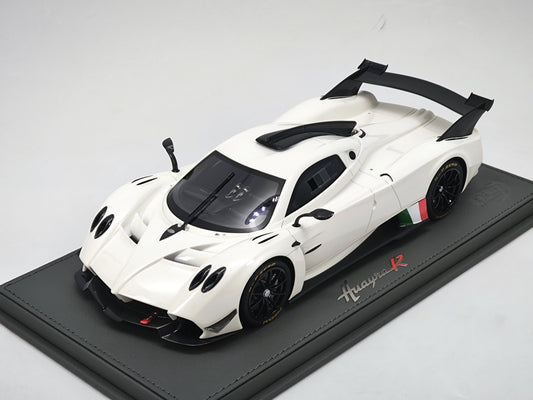 BBR 1/18 Pagani Huayra R White Simulation Car Model