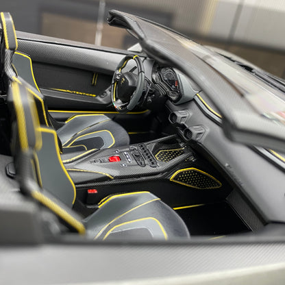 Colección de adornos de simulación de coche Lamborghini Autentica Roadster MR 1/18