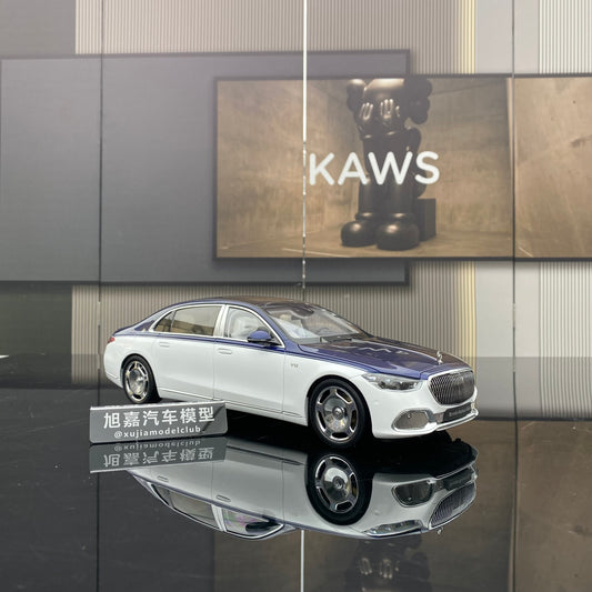 Almost real 1:18 Mercedes-Benz Maybach S680 new S-class alloy car model ornaments