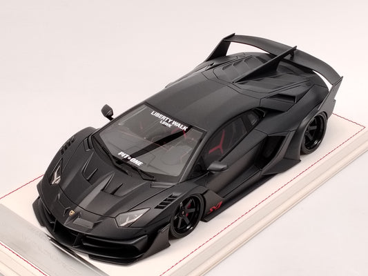 DG 1/18 Lamborghini Aventador GT EVO Black Carbon Limited Edition Die-cast Model Car