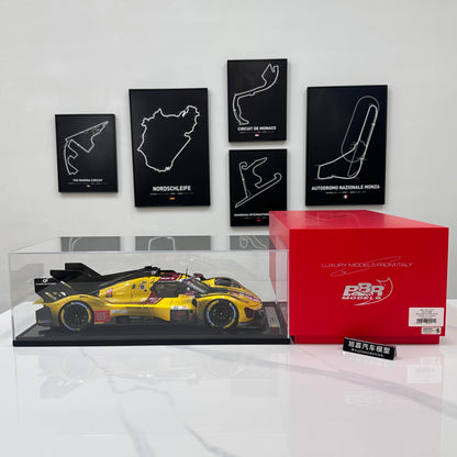 BBR 1/12 Ferrari 499P Le Mans 2025 - Ye Yifei's championship sprint in dirty form - Le Mans #83 - BBR1228Cdirty