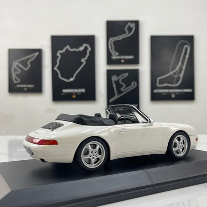 MINICHAMPS 1/18 Porsche 911 (993) Cabriolet White 155061131