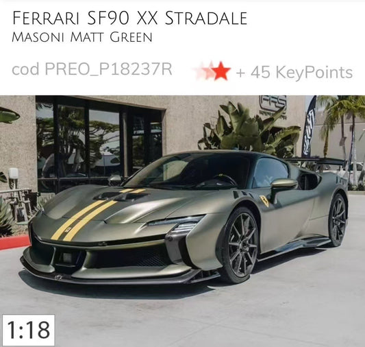 pre-sell BBR 1/18 Ferrari SF90 XX Stradale limited edition car model ornament