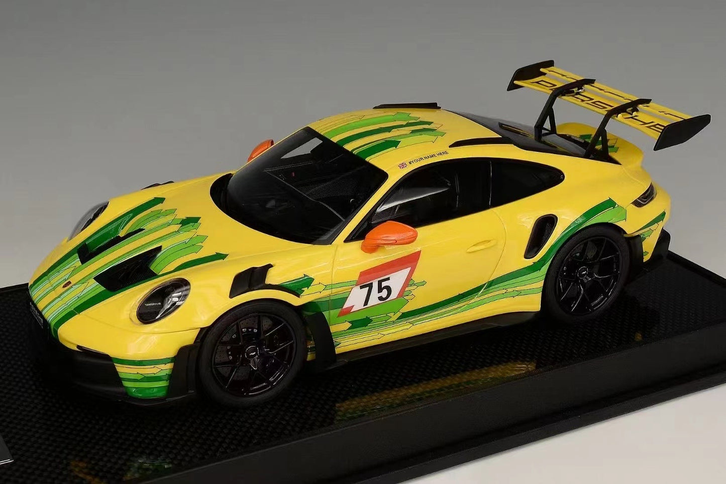 TP 1/18 Porsche 992GT3RS limited edition simulation car model ornament