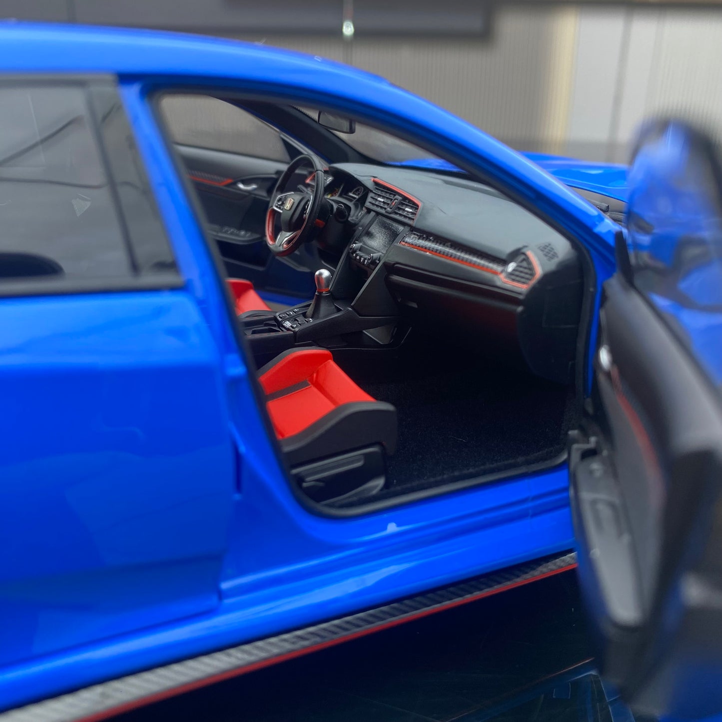 LCD 1/18 Honda Civic TYPE-R FK8 Alloy Simulation Car Model Gift