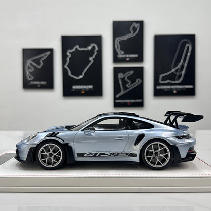 GH MODEL 1/18 Porsche 992 GT3RS Ice Blue Limited Edition Model Car