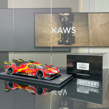 BBR 1/18 Ferrari 499P Team AF Corse 2023 n.º 50WEC 1000 Millas de Sebring 3.er puesto pintura roja