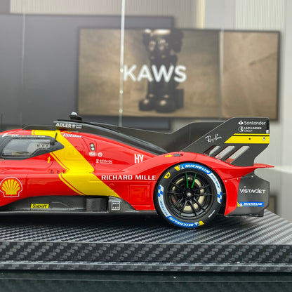 BBR 1/18 Ferrari 499P Team AF Corse 2023 n.º 50WEC 1000 Millas de Sebring 3.er puesto pintura roja