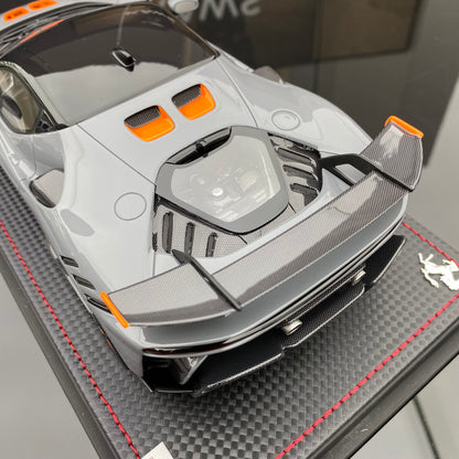 Ferrari SF90 XXStradale Nard Gray, edición especial, modelo de coche de simulación a escala 1/18