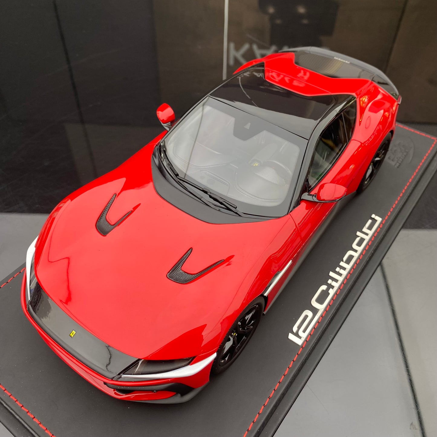 BBR 1/18 Ferrari 12 Cilindri Coupe Standard Red Resin Car Model Collection