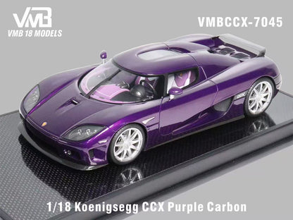 VMB 1/18 Koenigsegg CCX Purple Carbon Limited to 30 units