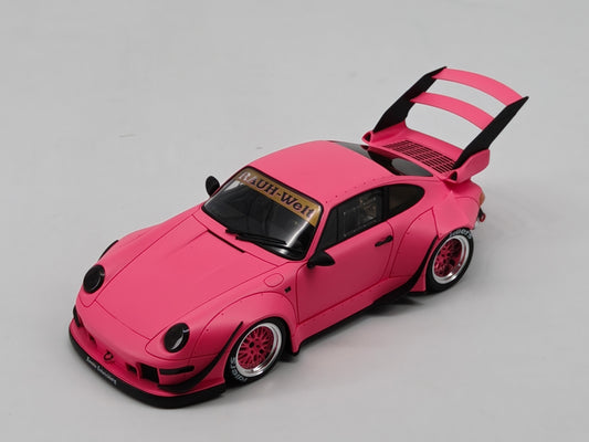 GT Spirit 1/18 Porsche RWB 993 High Tail Matte Powder Simulation Car Model Ornaments