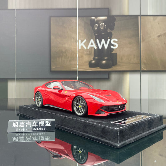 Adornos para el modelo Ferrari F12 Berlinetta rojo estándar de edición limitada, modelo HH 1/18